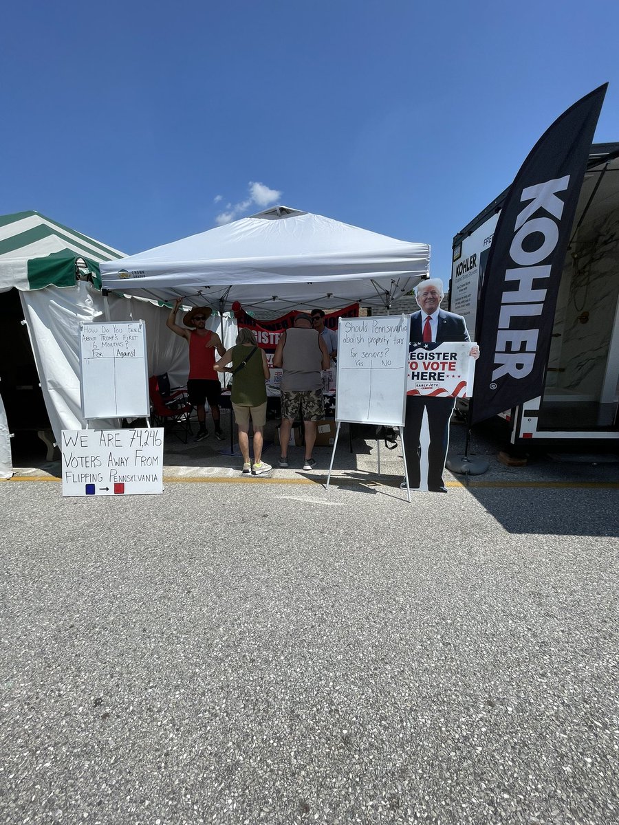 KeithbPa's tweet image. All set up at the York Fair! Come stop by!
