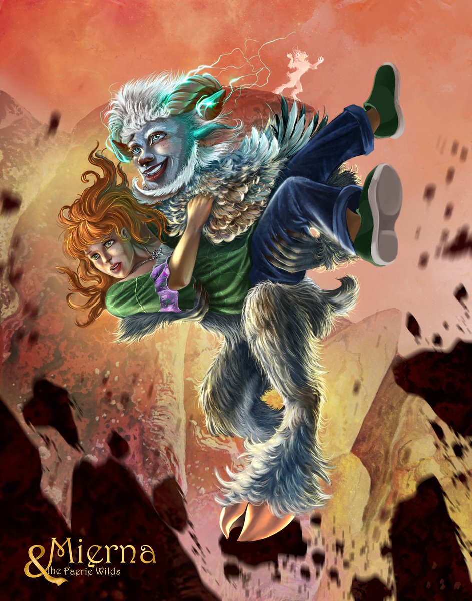 Vlanders carrying Mierna to safety.. illustration for book 3