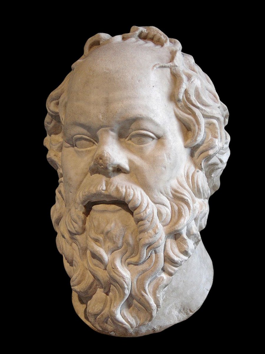 dominbydigdug's tweet image. Socrates, "I am descended from Zeus."
καὶ γὰρ τὸ ἡμέτερον, ὦ γενναῖε Ἀλκιβιάδη, εἰς Δαίδαλον, ὁ δὲ Δαίδαλος εἰς Ἥφαιστον τὸν Διός (1 Alcibiades 121 a).