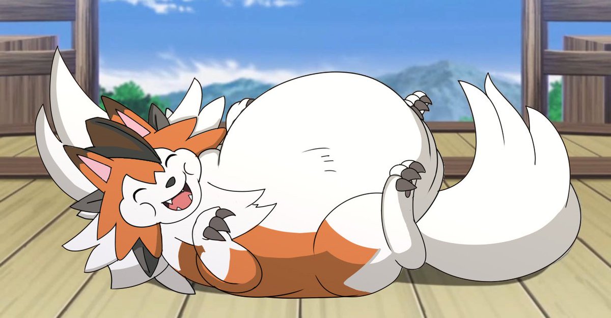 ExtraFredella's tweet image. An edit of the fat lycanroc from the episode: Cortondo, site of reunion
Commission by @NightMannyRey who requested for it to be a dusk form and tubbier.
Honestly I'm so happy with the result owo
Remember that you can commission me an edit of full art drawn at any time