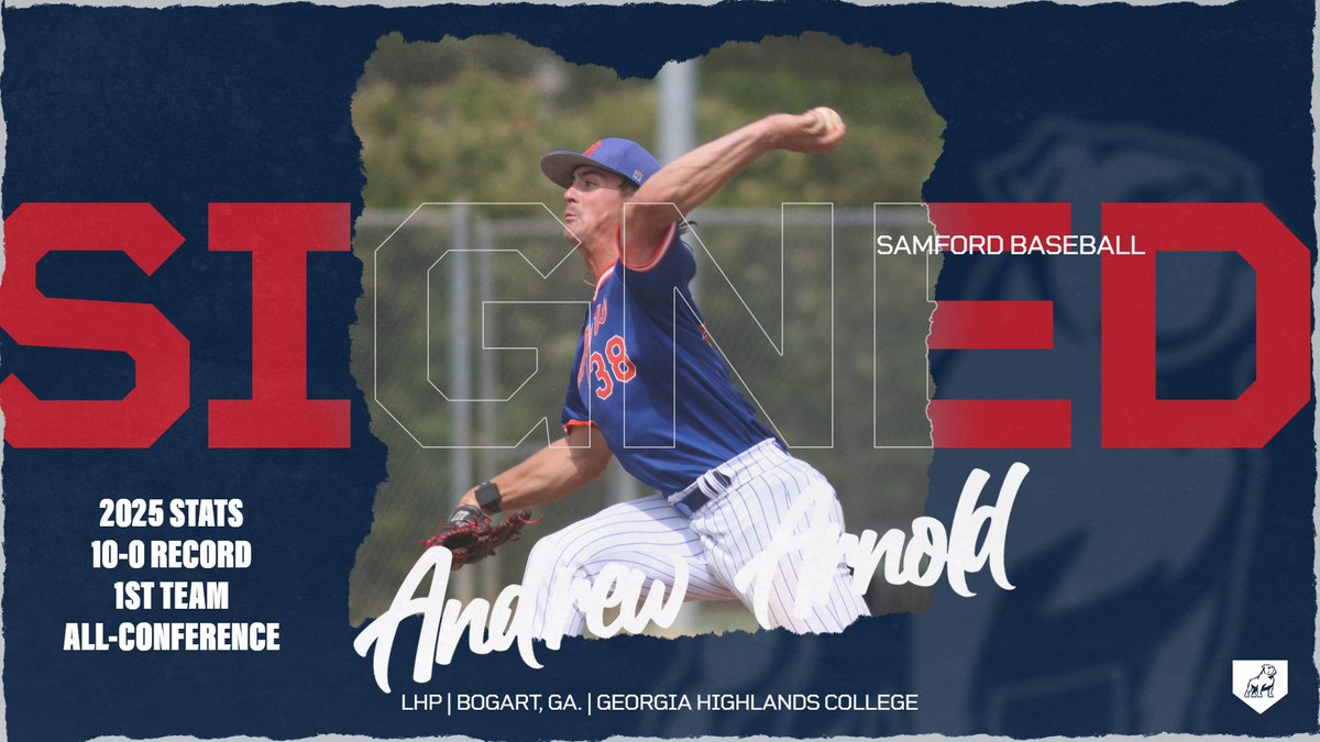 SamfordBaseball's tweet image. Welcome to the Samford Family, Andrew Arnold!
#SetTheStandard | #AllForSAMford