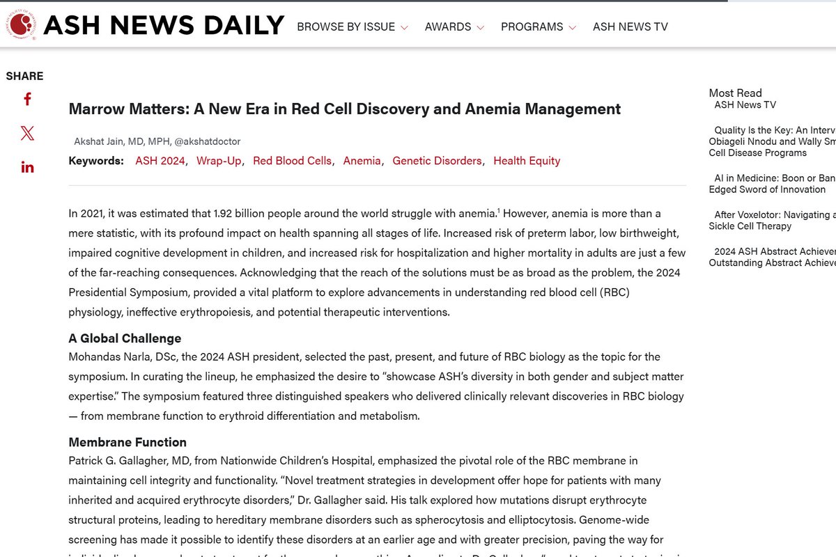 Bone marrow isn’t just a blood cell factory—it’s a dynamic hub where rare cells and their “neighborhoods” shape healthy blood and fight disease. New discoveries unlock pathways for treating leukemia and reveal why #MarrowMatters for our future health. 

ashpublications.org/ashnewsdaily/b…