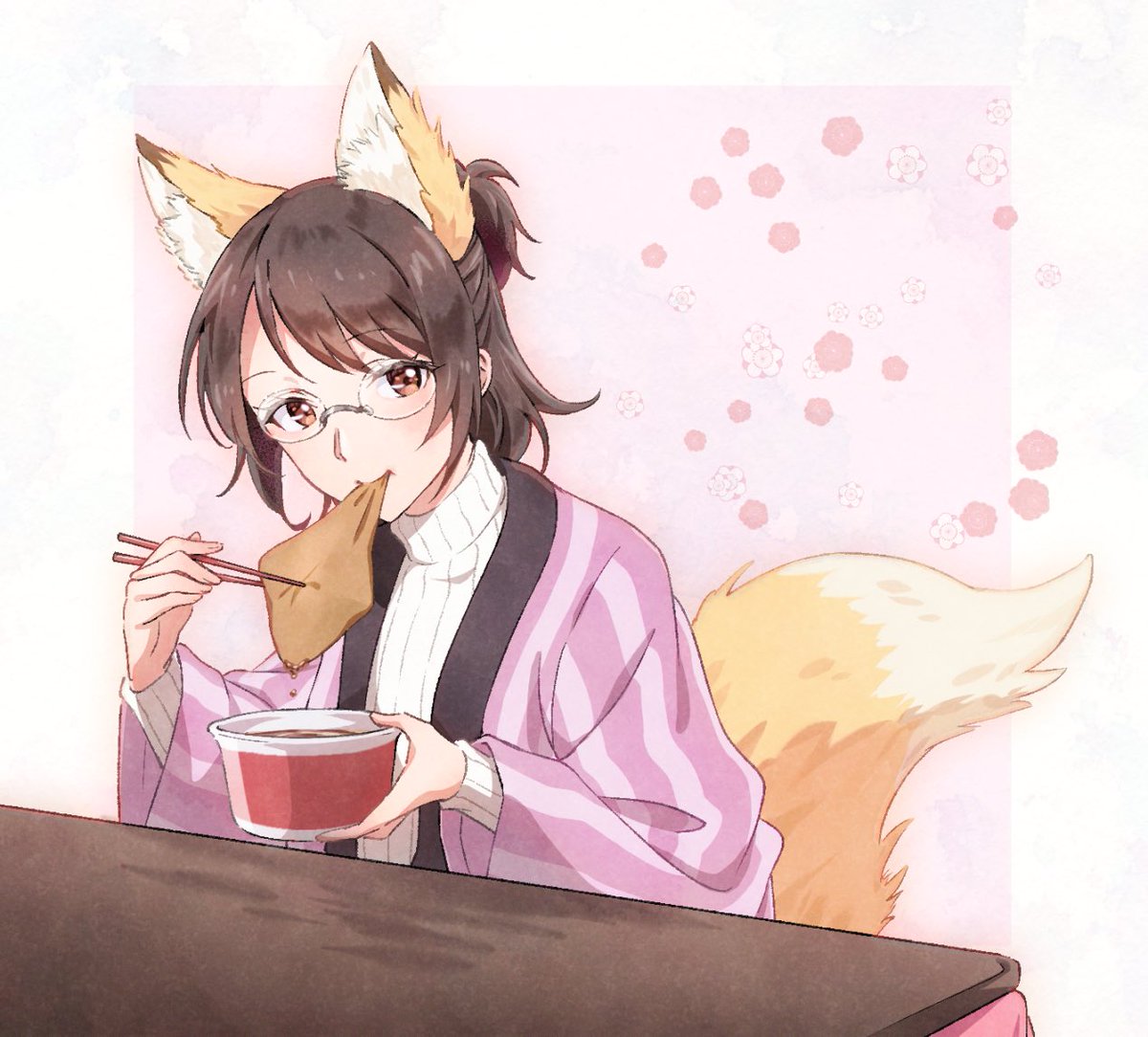 nyarupiya's tweet image. これは今年の2月くらいに描いたどん狐ハンジさん🦊