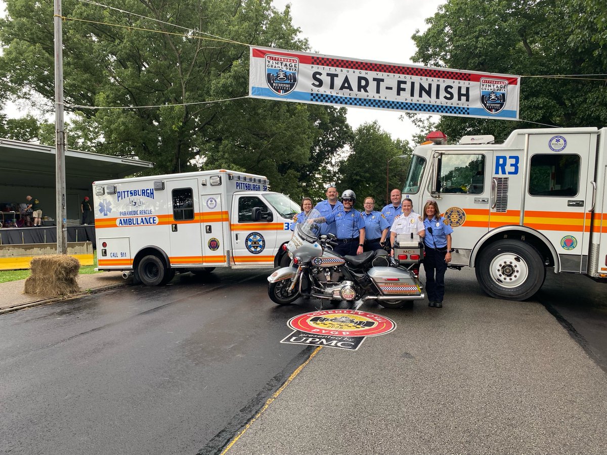 PghEMS's tweet image. This past weekend, Pittsburgh EMS stood by throughout Schenley Park during the annual Vintage Grand Prix.
Pittsburgh EMS is proud to work alongside our public safety partners, the Vintage Grand Prix staff, and the course crew to ensure a safe weekend for all patrons and racers!