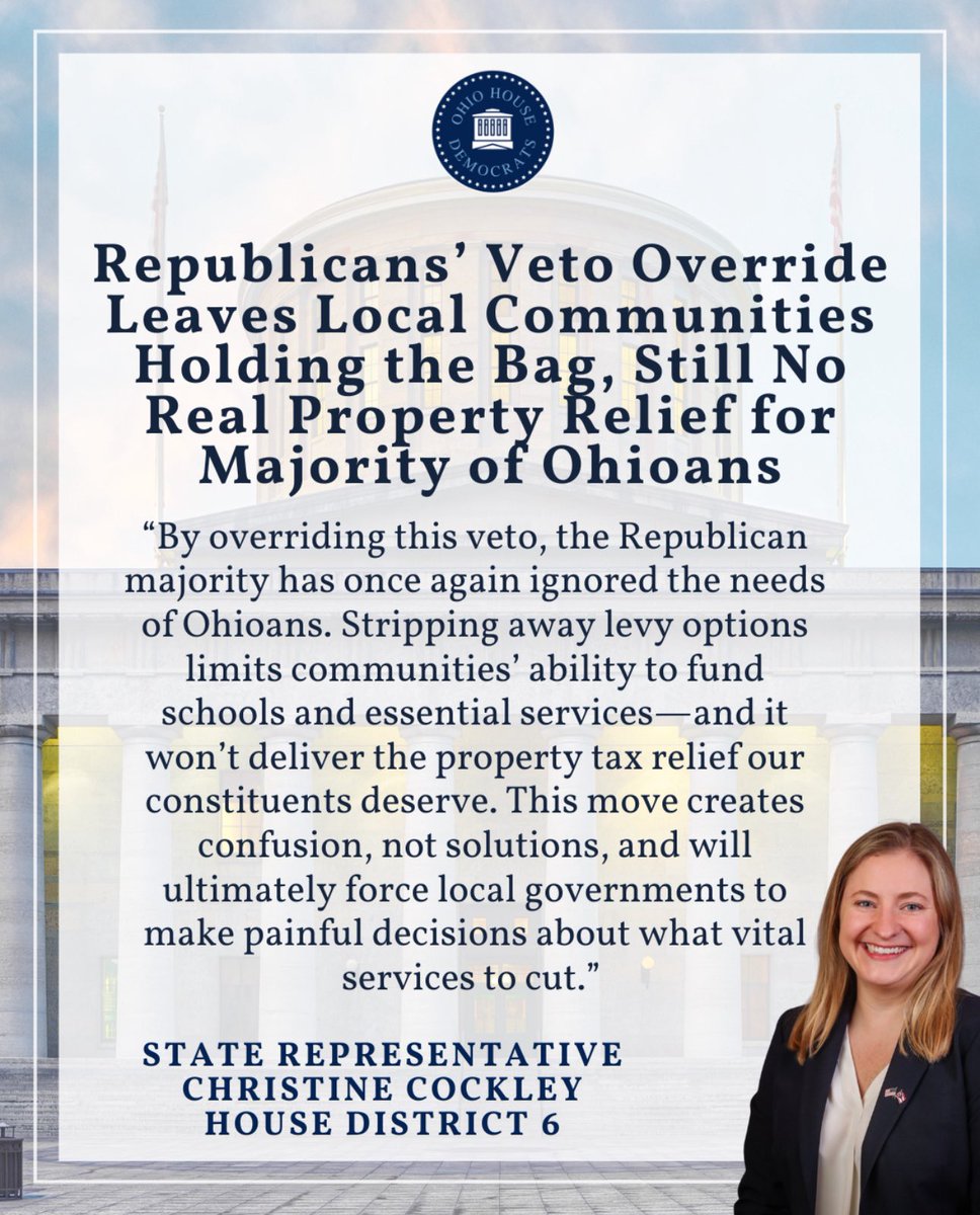 Instead of the state providing real tax relief, Republicans continue to prioritize property tax proposals that benefit the wealthiest Ohioans and that give handouts to billionaires for sports stadiums.