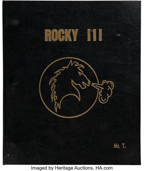 Gregory Rivera (@gregmishka) on Twitter photo Wow! This is insane! <a href="/HeritageAuction/">Heritage Auctions</a>
1982 Rocky III Script & Related Materials Belonging to Mr. T as
Clubber Lang. We pity the fools who don't compete for... sports.HA.com/itm/boxing-col⦠Wow! This is insane! <a href="/HeritageAuction/">Heritage Auctions</a>
1982 Rocky III Script & Related Materials Belonging to Mr. T as
Clubber Lang. We pity the fools who don't compete for... sports.HA.com/itm/boxing-colā¦