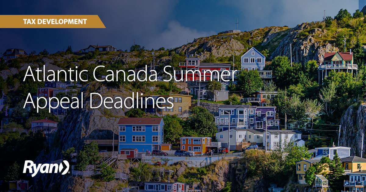 Newfoundland and Labrador property owners: Appeal your 2026 property tax assessment by August 1, 2025. Keep in mind that the City of St. John’s operates on different deadlines. Ensure your assessment is accurate and uncover potential savings. Learn more: tax.ryan.com/can-property-t…