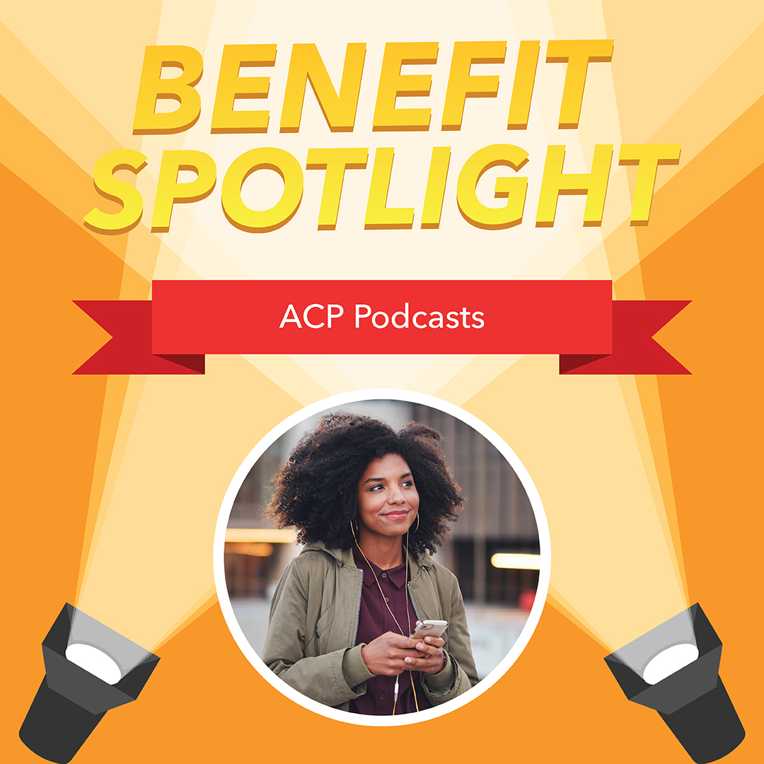 ACPIMPhysicians's tweet image. Listen &amp;amp; learn with ACP’s podcasts. From in-depth discussions on groundbreaking articles in the @AnnalsofIM to fascinating stories exploring the history of medicine, our podcasts offer a wealth of knowledge. Plus, ACP members can earn free CME/MOC: bit.ly/447HI77