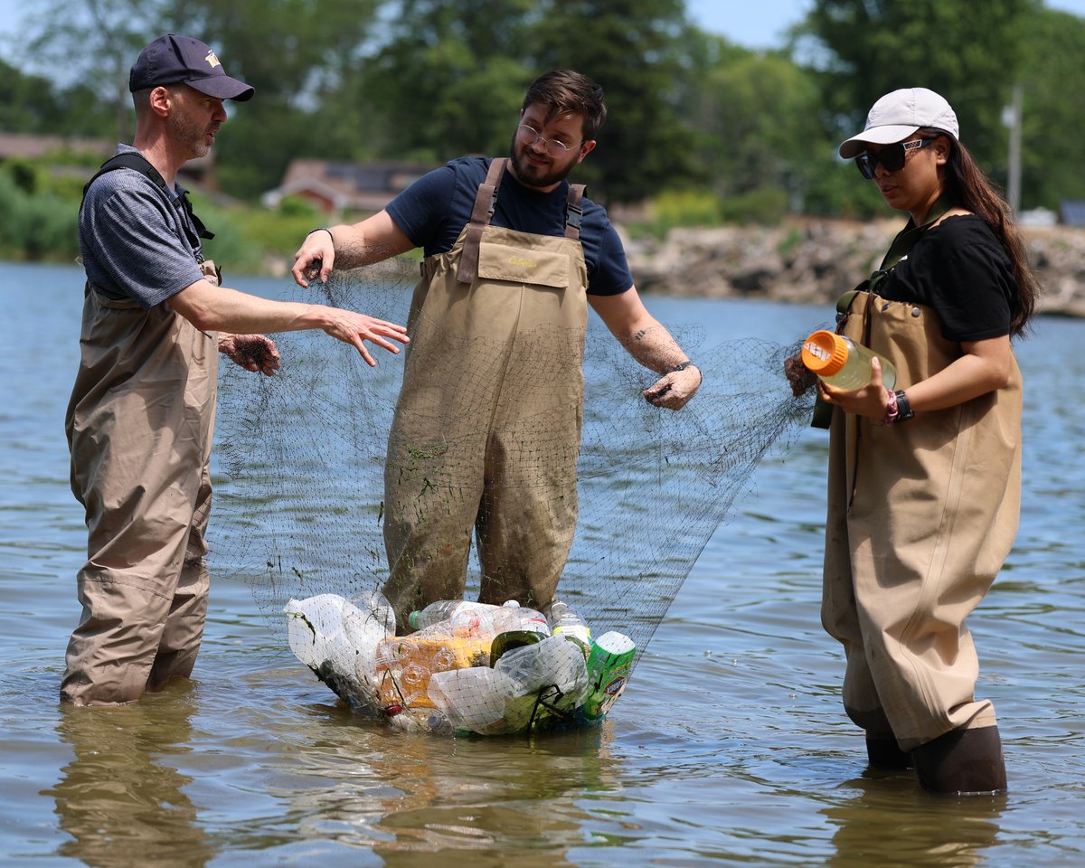 UToledo's tweet image. More than 20 million pounds of plastic waste end up in the Great Lakes each year.
New research from UToledo scientists shows that inhaling airborne nanoplastics can trigger a chaotic immune response in human lungs. The team is uncovering how these tiny particles may affect…