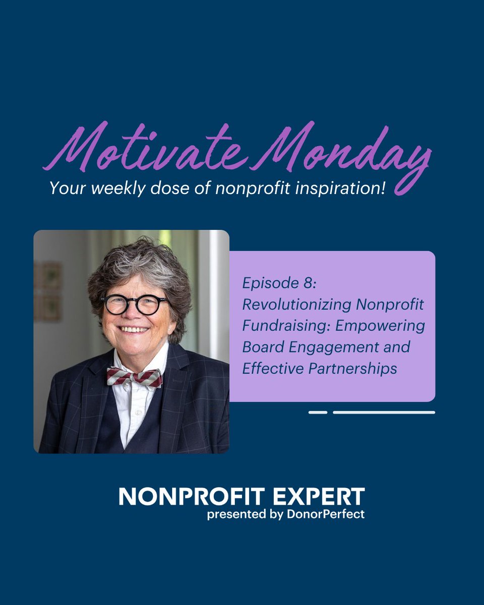 Fuel your Monday with expert insights! Learn how nonprofit boards can transform into fundraising allies with <a href="/joangarry/">Joan Garry</a>'s expert advice—plus how DonorPerfect helps teams lead with clarity, confidence, and connection &gt;&gt;  bit.ly/44QeusS