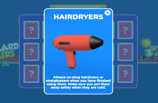 LincsFireRescue's tweet image. 🧠 Match the Hazards - Stay Safe!

Can you find all the fire safety pairs?

🔥 Learn how to prevent accidents at home while having fun!
🧩 Play now - bit.ly/46QDNgK 

#HazardHunter #FireSmart #StayWise