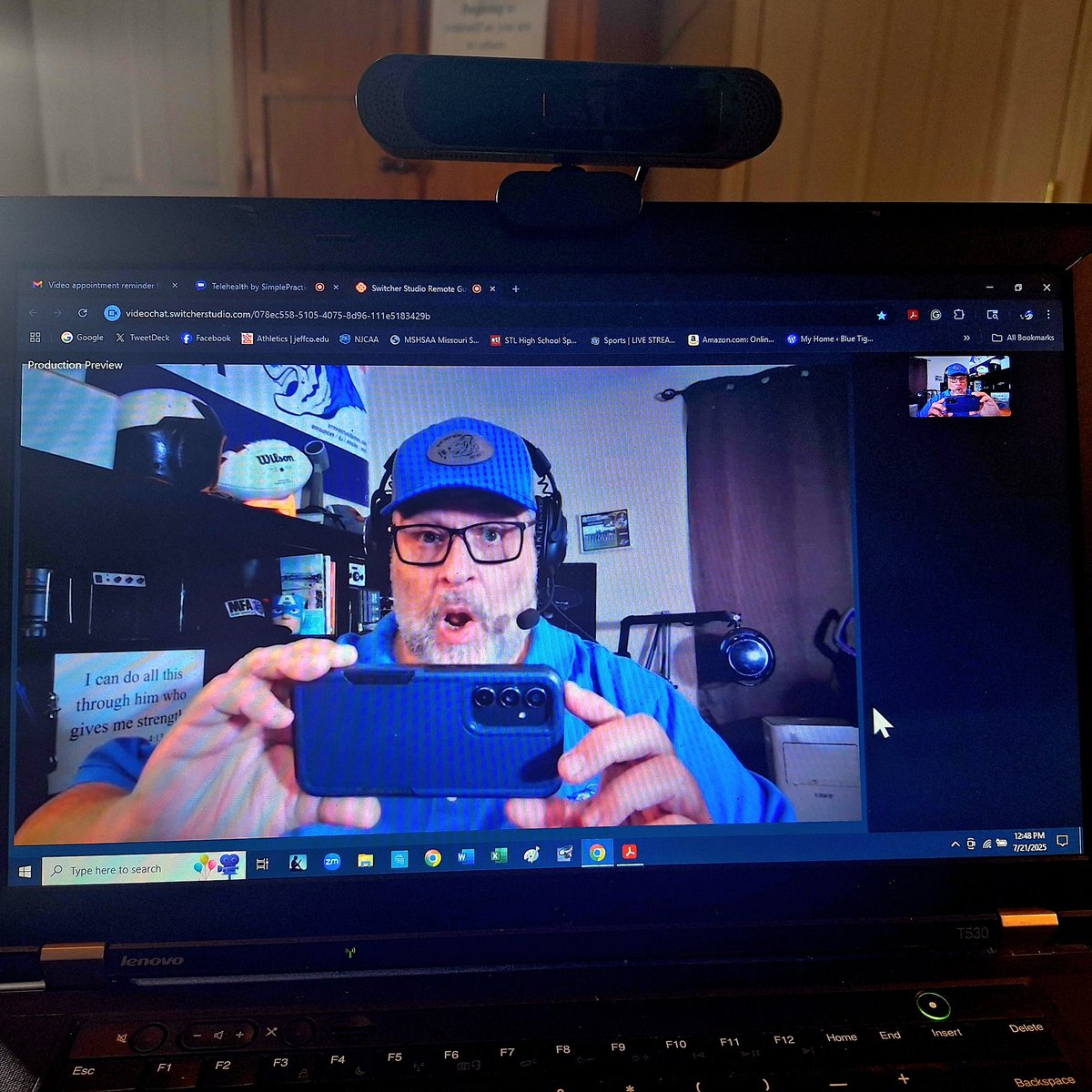 In the lab, via remote, with Ray Halbrook &amp; <a href="/LiveStreamSTL/">Live Stream STL</a> 
#footballpreviews