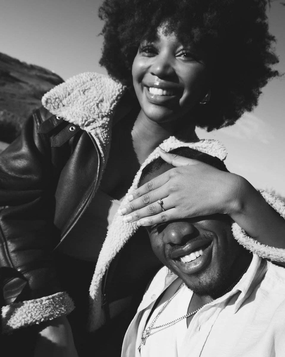 Previdar's tweet image. Congratulations are in order for @Khosi_Ngema_ and @Marcobenz7 are engaged and love has never looked this radiant. ✨

Wishing the gorgeous couple a lifetime of joy, growth, and golden-hour love. 🥂💐

#PrevidarWeddings