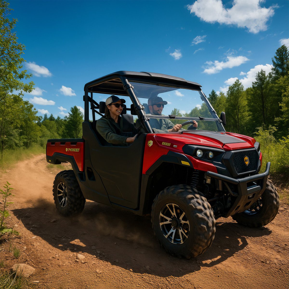 MASSIMOMOTOR's tweet photo. Feel the rush of power with the T-BOSS 1000, featuring a robust 1000cc v-twin that's ready to take on any challenge. Whether you're on the job or on the trail, this machine delivers the muscle you need to get it done. #UTV #4x4 #OFFROAD https://t.co/IyQ32He2CJ