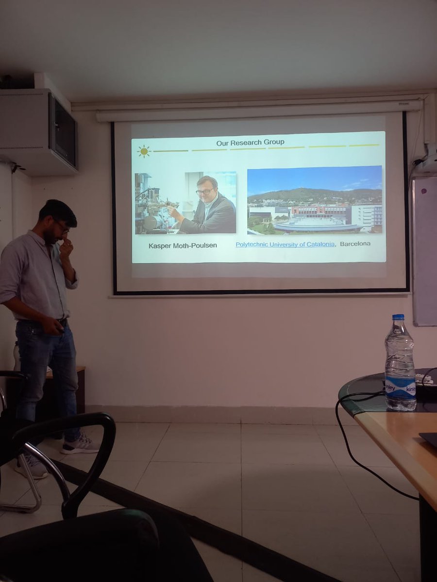 Delivered a talk at "IIT Mandi" on our recent research on triplet-sensitized photoswitching.

Thank you, <a href="/Indubala07/">Indu Bala</a>, for hosting the seminar. 
<a href="/KMothPoulsen/">Kasper Moth-Poulsen</a> <a href="/BecariosFLC/">Becas Fundación "la Caixa"</a> <a href="/icmabCSIC/">icmabCSIC</a>