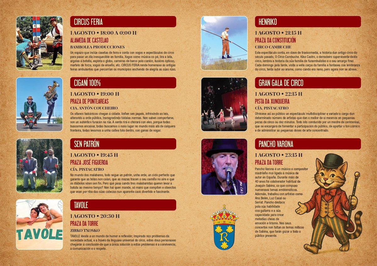 zoompontevedra's tweet image. 🎪 O XXVI Festival de Artistas de Rúa trae a Redondela o mellor circo, moito humor e a música do gran @Panchovarona. A xornada complétase coa celebración da “Shopping Night” da @empresredondela