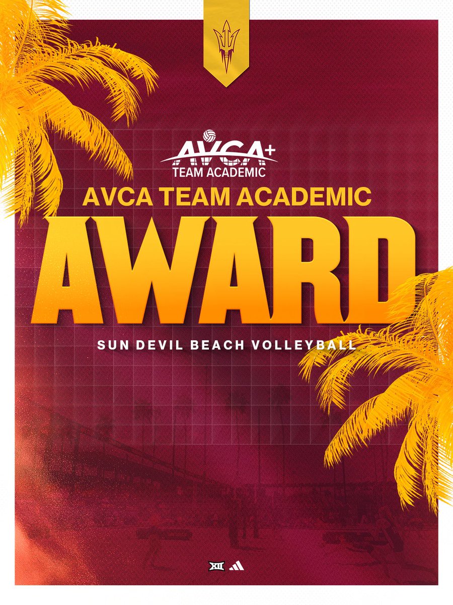 SunDevilBeachVB's tweet image. Congrats to the squad for earning an @AVCAVolleyball Team Academic Award! 📚

#SandDevils /// #ForksUp