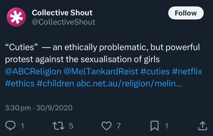 Wokenessisevil's tweet image. Collective Shout want to ban games with sexy characters. But they're totally fine with Cuties. These are the people who think they're the moral police!