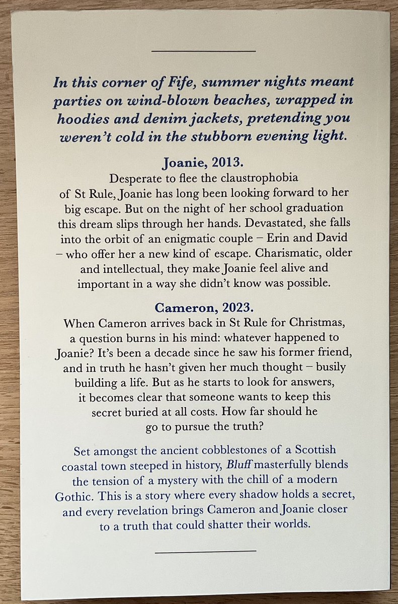 Lindahill50Hill's tweet image. Not sure if I owe thanks to @alisonbarrow or Nina Lewis fir this fabulous sounding #Bluff by Francine Toon coming from @penguinrandom @DoubledayUK 6th November, but thank you!
penguin.co.uk/books/442573/b…