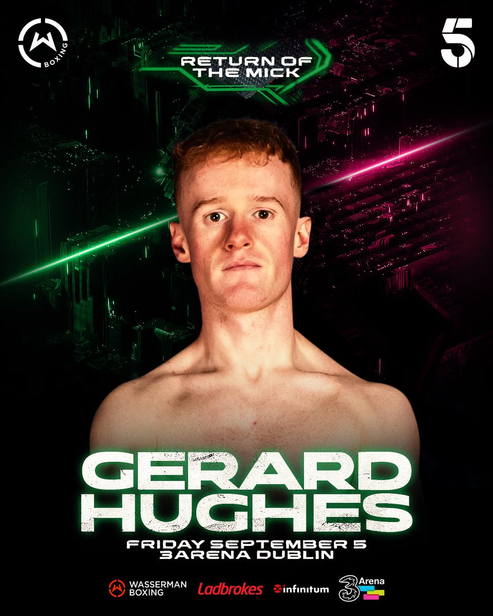 WassermanBoxing's tweet image. #ReturnOfTheMick just got BIGGER ๐ฅ
Gerard Hughes, Dean Walsh and Kevin Cronin all take to the ring as part of a HUGE night in Dublin, Sep 5 when @mickconlan11 takes on @jackbateson94 ๐ฅ
๐๏ธ Tickets on sale now via link in bio ๐๏ธ
@3arenadublin | @ladbrokes | @InfinitumEnt |โฆ