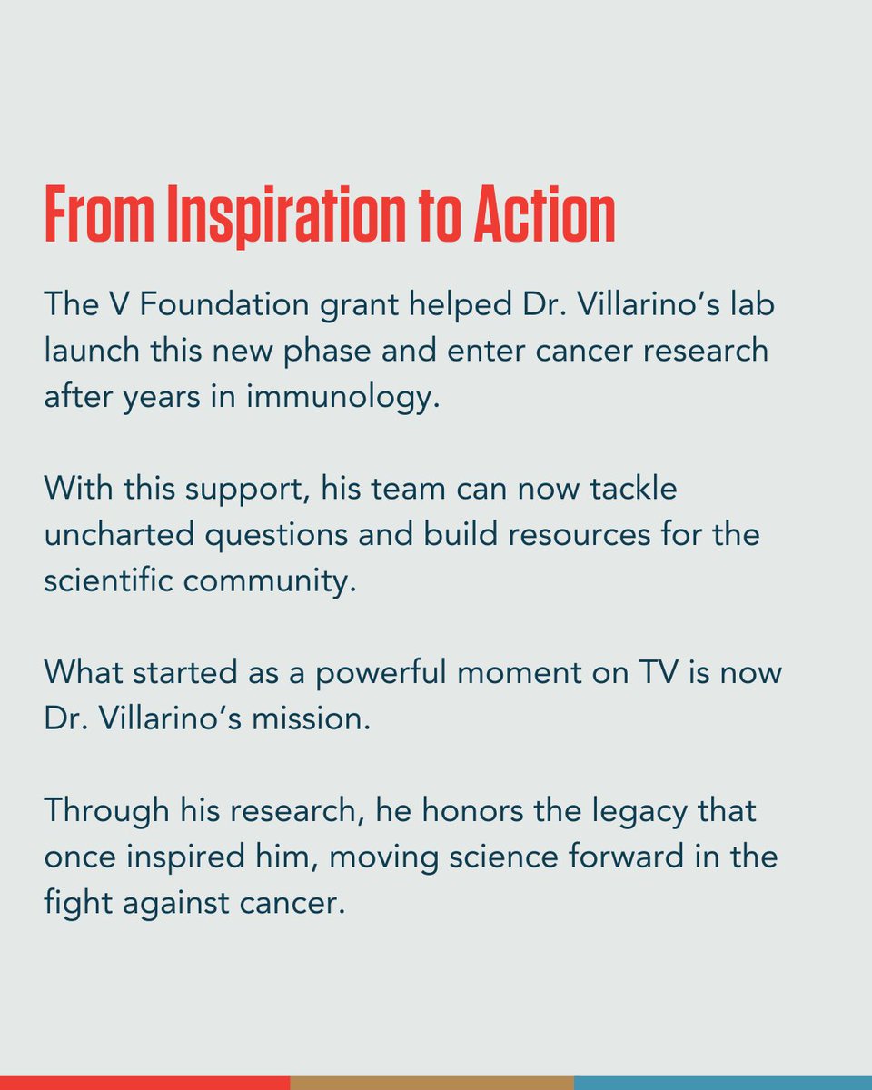 TheVFoundation's tweet image. Dr. Alejandro Villarino was inspired by Jim Valvano’s ESPYS speech as a teen.
Now, his cancer research @SylvesterCancer has built a powerful platform that could transform treatments. @univmiami @TackleCancer
📖 Read his full story: v.org/story/full-cir…