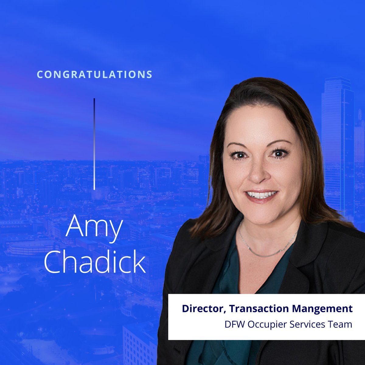 Congrats to Amy Chadick on her promotion to Director, Transaction Management! A key member of the Wolfpack team, Amy has made a tremendous impact—not only on her clients and business—but on our team and Colliers as a whole. We’re proud to celebrate this well-earned milestone!