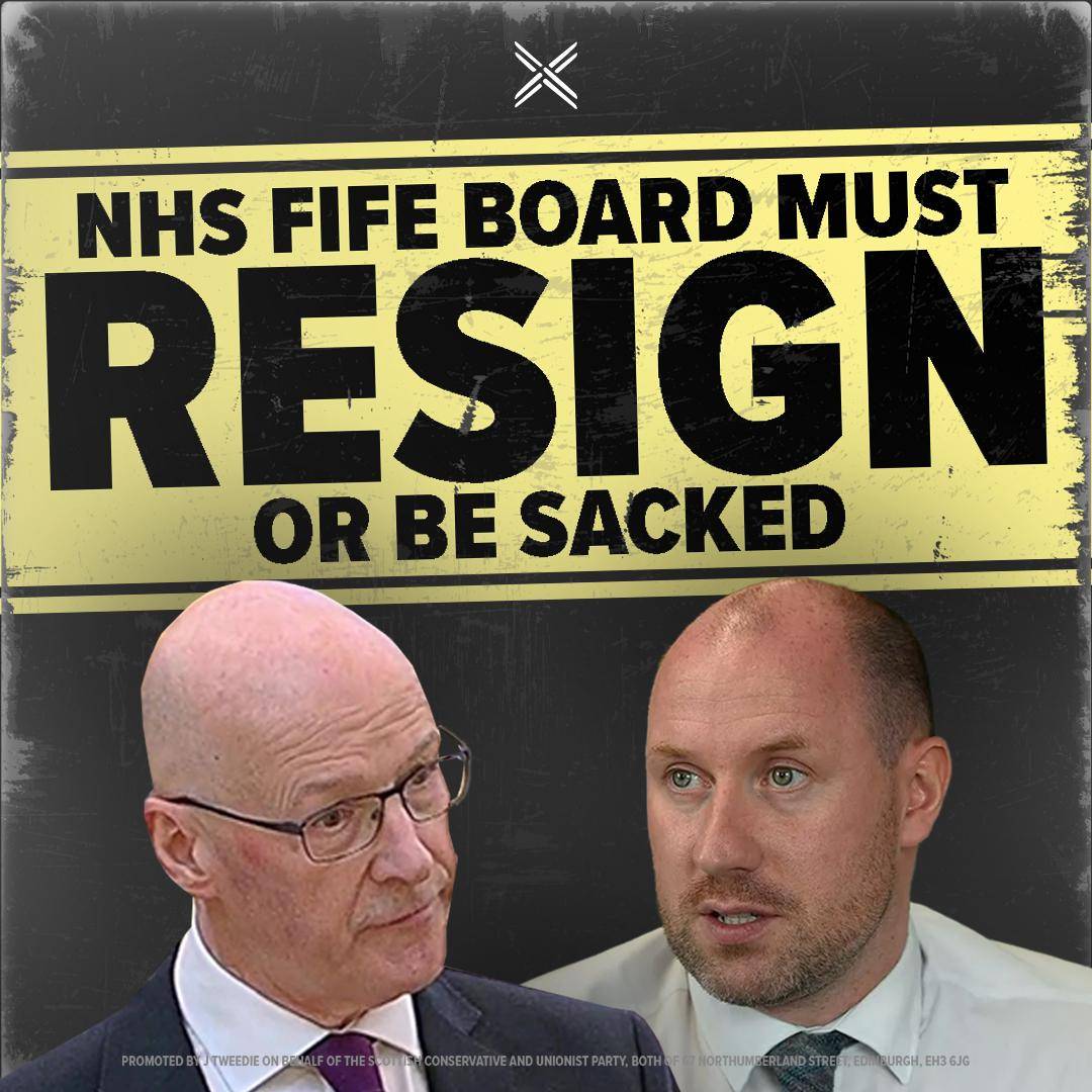ScotTories's tweet image. It defies belief that John Swinney and Neil Gray still retain confidence in NHS Fife’s leadership, which has acted so disgracefully and let down women.
If the board won’t do the right thing and step down, they should be sacked.