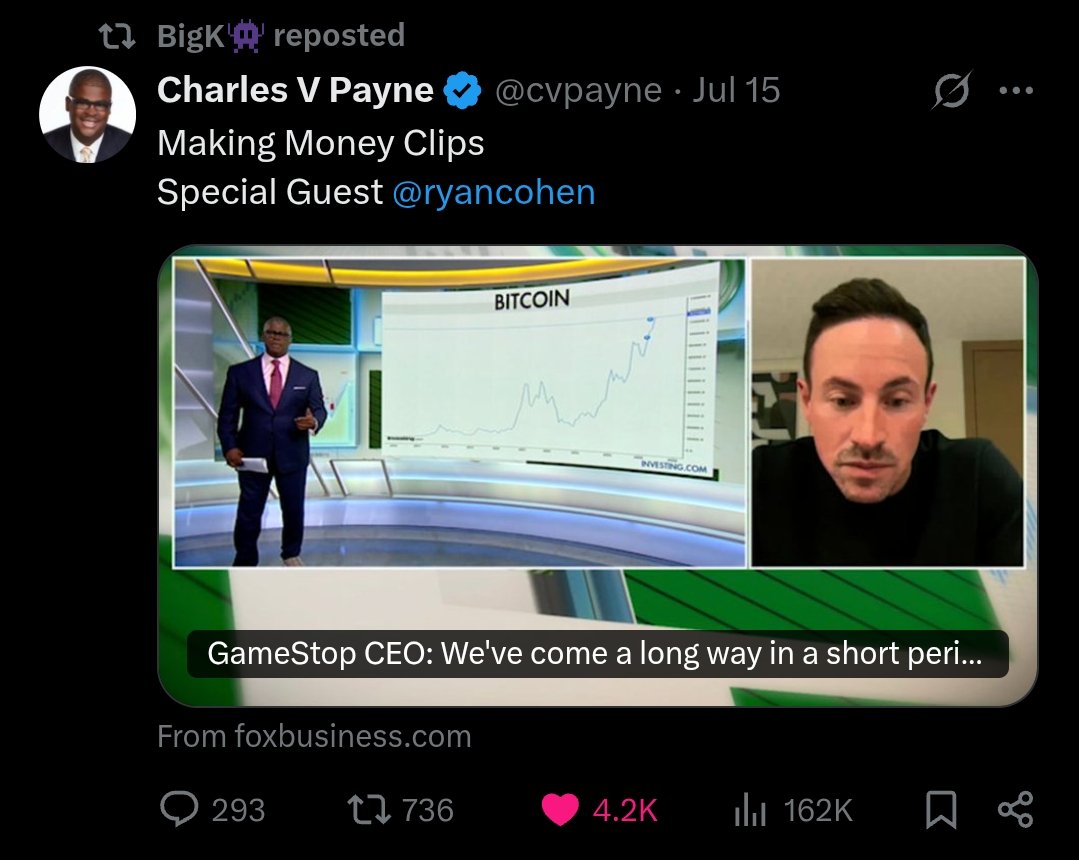 jpg_explorer's tweet image. Ryan Cohen is the #1 Shareholder in GameStop $GME.
Let that sink in.
He put his money where his mouth is.
I only have a fraction of what will be.
I've seen him flip the books and have the co sit from $1B to $9B in 4 years, ready to pounce whenever the times comes.
I'veโฆ