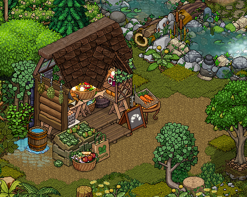 Countryside Farm - Little Farm Stall full of goodies
#siribuilds | Built in #habboonpw 🌿