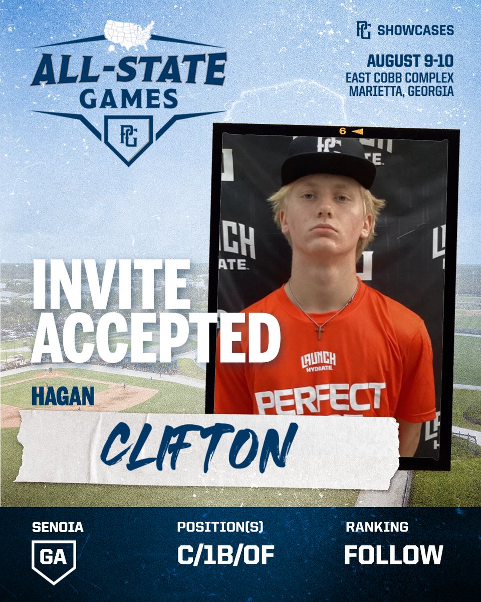 PG_Georgia's tweet image. 🚨INVITE ACCEPTED🚨
Hagan Clifton (GA) has accepted his invitation to head to the 2025 PG Southeast All-State Games in Marietta, GA! 🔥
@PGShowcases @PerfectGameUSA