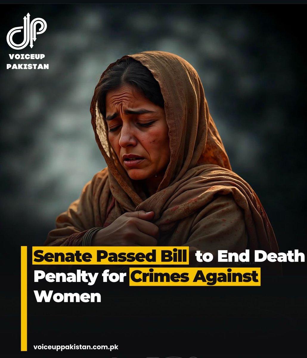 syedamaheenkam's tweet image. Pakistan already has one of the highest crime rates against women — rape, murder, abuse. And this joker establishment just passed a bill to end the death penalty for such crimes? Pathetic.
Aesa krein sab Mard hathon mein chooriyan pehan ke beth jayein!