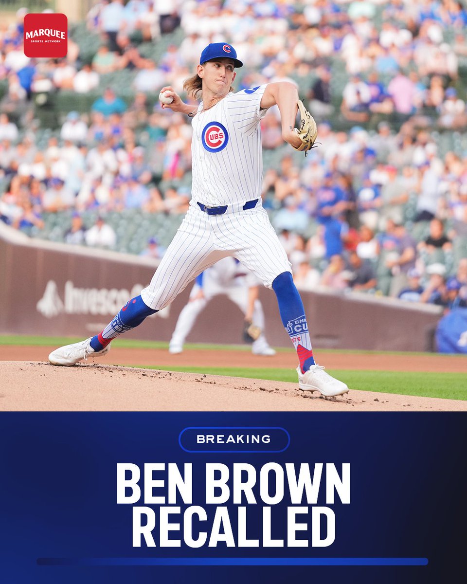 WatchMarquee's tweet image. Ben Brown was recalled, Ethan Roberts optioned to Triple-A Iowa.