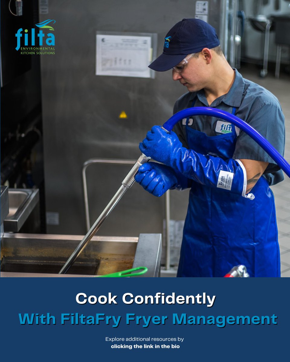 Keep your kitchen running hot without the stress! FiltaFry’s all-in-one fryer management keeps oil fresh and staff smiling. Say yes to safer, smarter frying! 

👉 Visit GoFilta.com to Learn More.

#Filta #FiltaFry #Kitchen #FryerCare #FryerManagement #FoodService