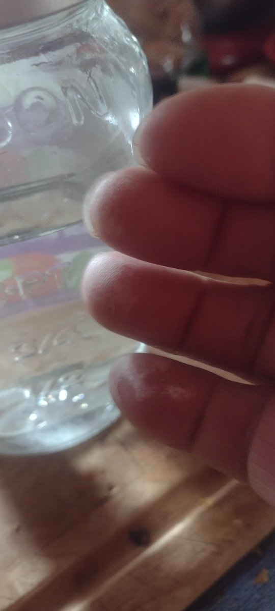 AlmostAmish1's tweet image. Be careful mark your jars of everything. Yes, I always think I will remember but I burned my fingers with full strength food grade peroxide today just trying to figure out what was in that jar. Not a big deal. I rinsed it well and my healing salve already fixed it. I'm labeling…