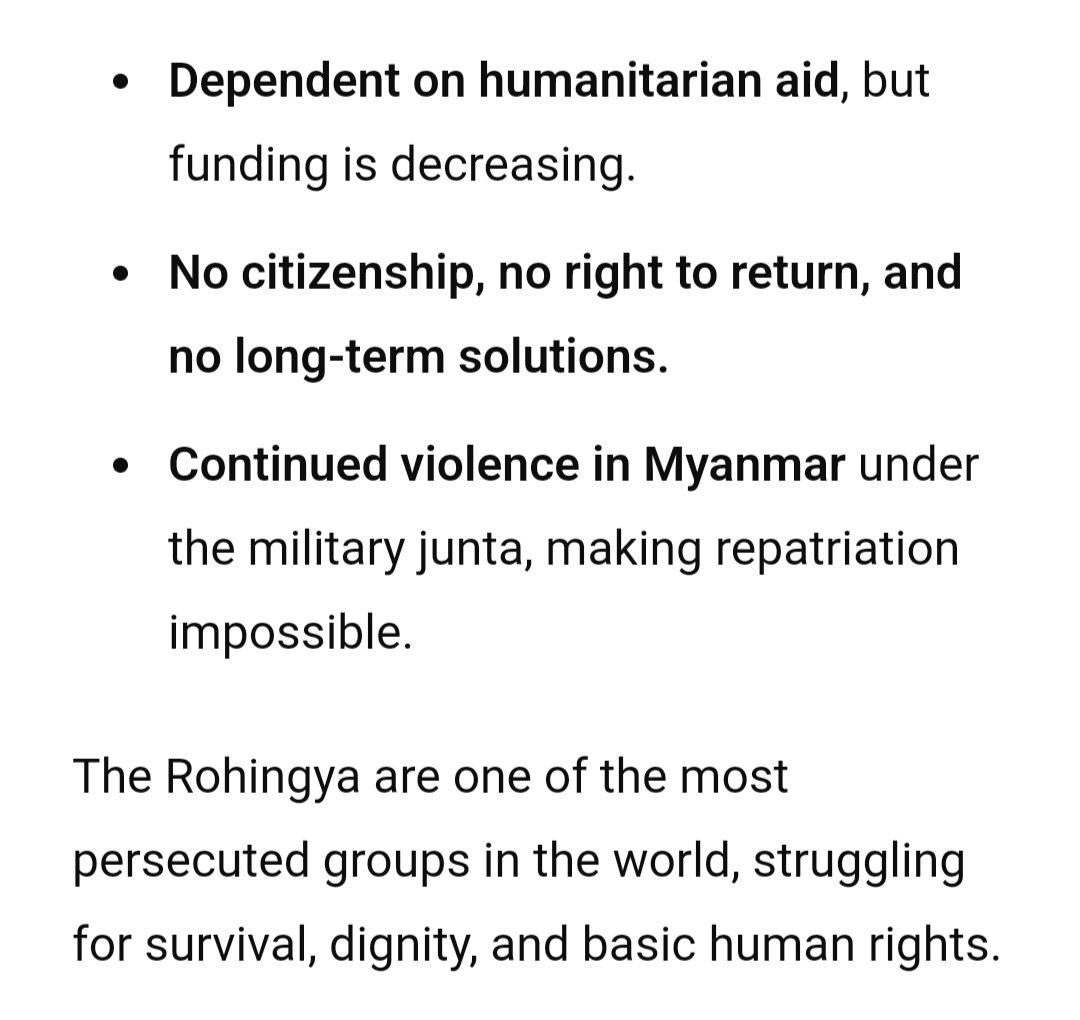 RohingyaRCP's tweet image. Who are the Rohingya?
Why did they become refugees? What is their current situation? Why do they need your support?
Donate link
gofund.me/31fdffba
Your support would be truly appreciated. Please take a moment to read below, and kindly share or help boost it. Thank you!