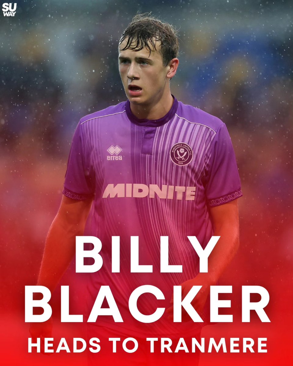 SheffUnitedWay's tweet image. Billy Blacker has joined League Two Tranmere Rovers on loan for the season.
Good luck to Billy!
#sufc #SheffieldUnited #Blades #utb #tranmererovers