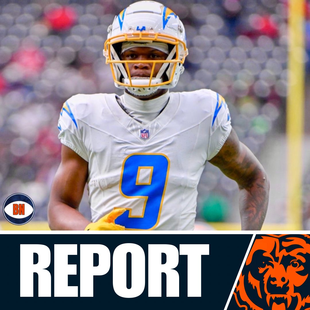 bearsnetwork_'s tweet image. Former Chargers WR DJ Chark recently visited the #Bears, per @RapSheet.