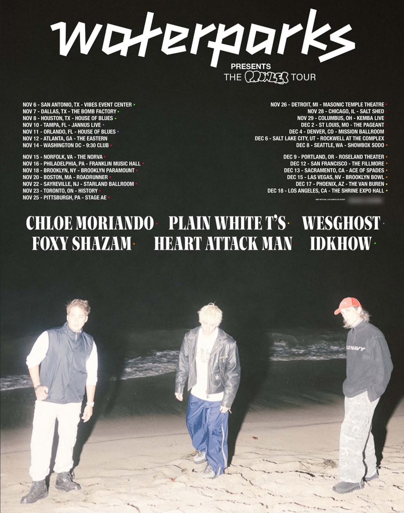 concertleaks's tweet image. Waterparks have announced The Prowler Tour!