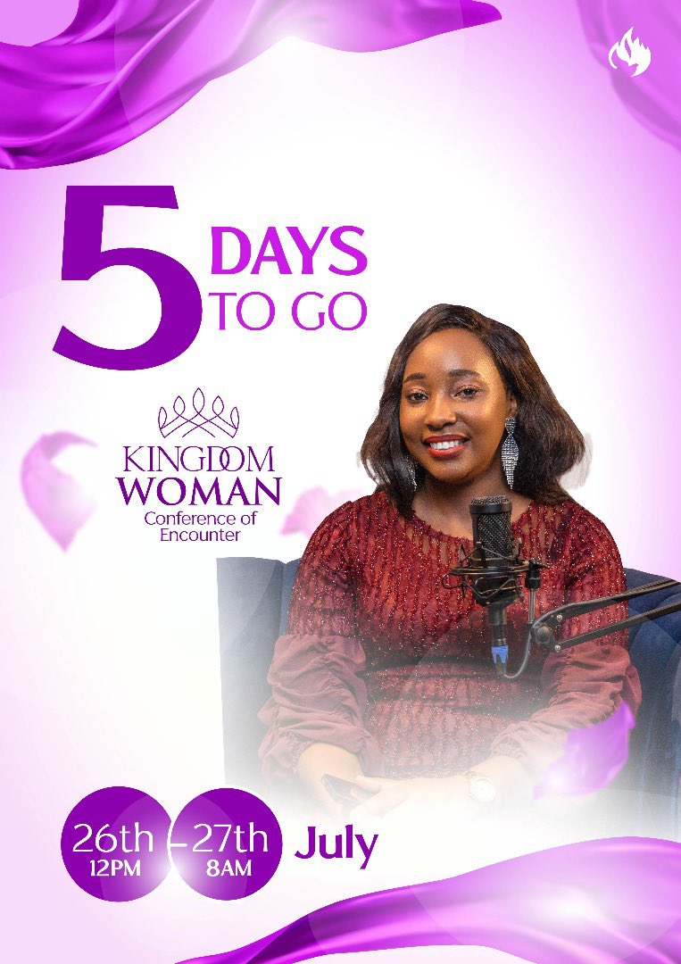 cohenjohns7's tweet image. This weekend.
Don’t miss to encounter with God.
#kingdomwomanconference