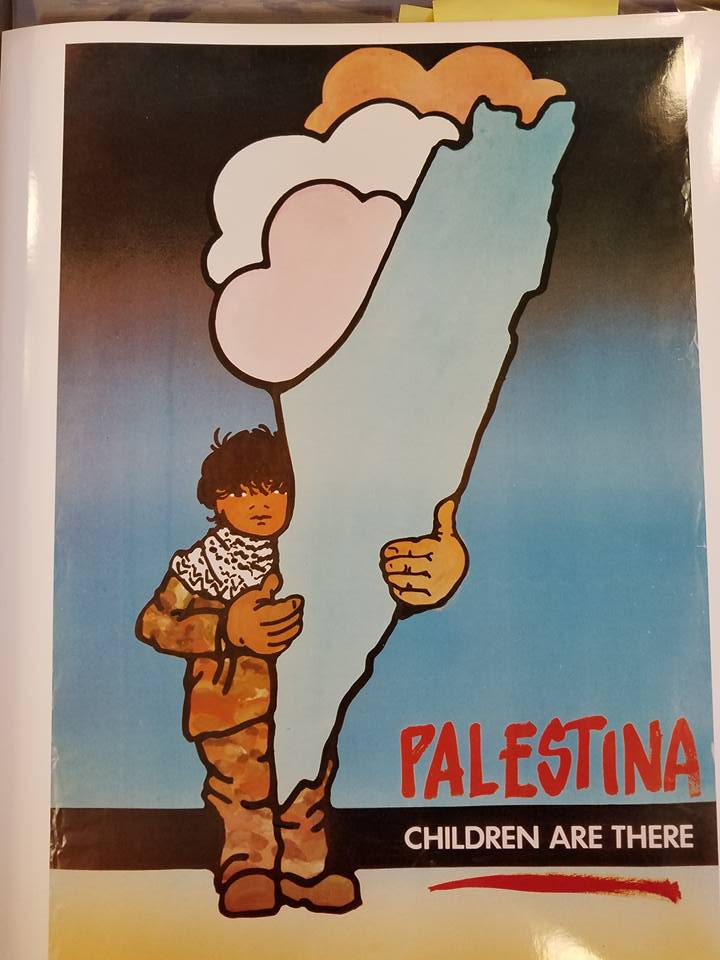 simongandrew's tweet image. A poster of Palestine in Yale&apos;s archives.