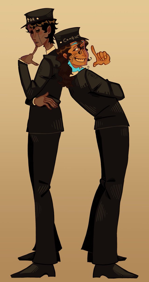 Pwepplle's tweet image. #ghostisland my ocs reminded me of these two so i had to draw them cosplaying 🫣