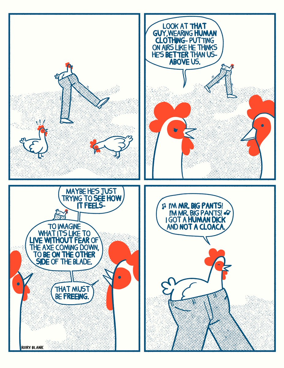 BoneJail's tweet image. chicken in pants