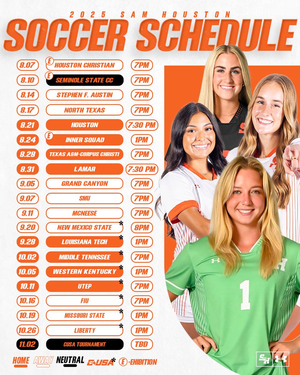 Exhibitions are right around the corner, but the Kats open the season at SFA on Aug. 14 with the home opener against Houston set to kick off on Aug. 21. Contact the Bearkat 🎟 Office for season ticket information!

#EatEmUpKats