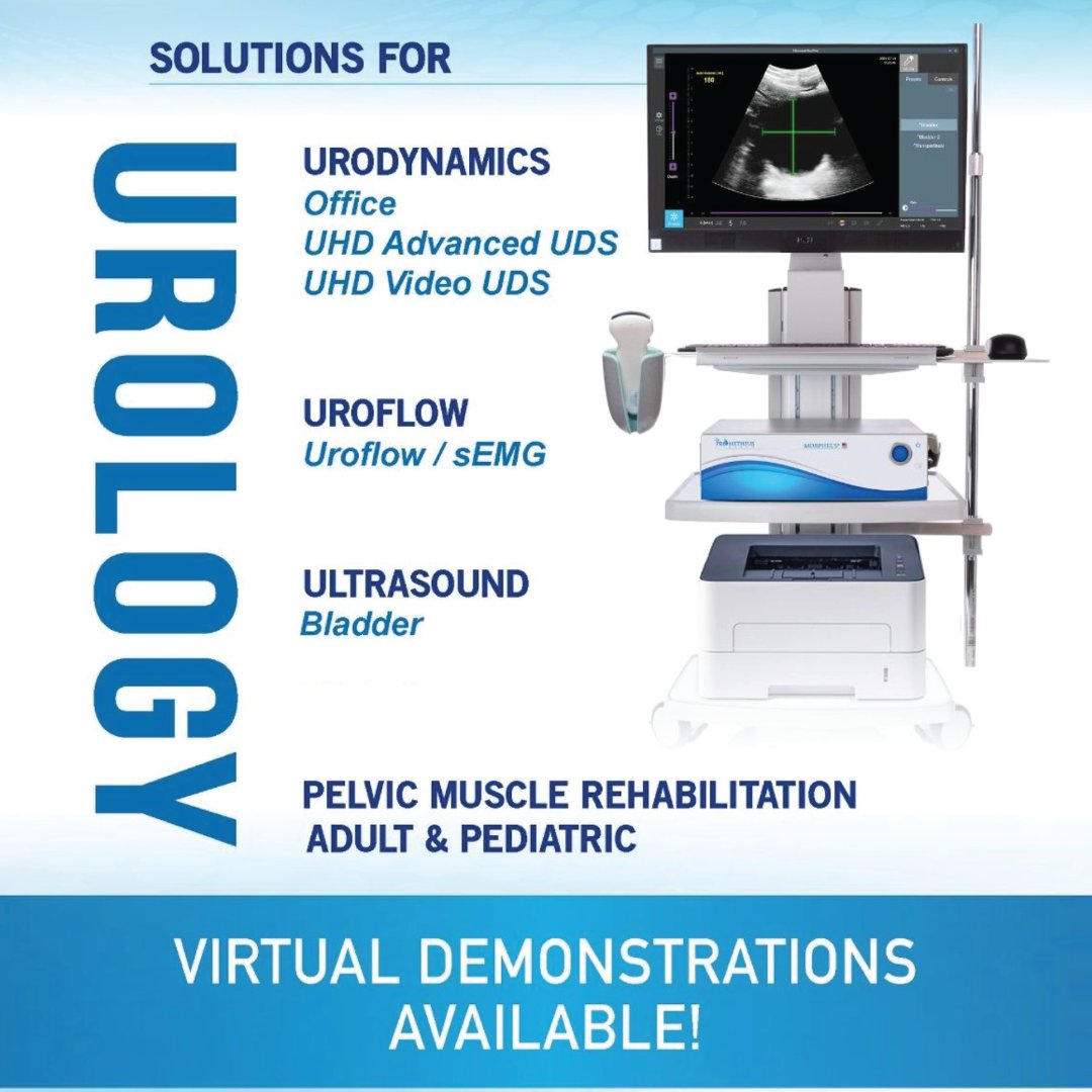 Virtual demonstrations are available from the comfort of your home office or clinic! To set up a virtual demonstration, please visit: tinyurl.com/jammhjkv

#Urodynamics, #Urodynamic #UrodynamicsEquipment #UrodynamicTesting #Urologist #Urology, #UrologyNurse #Urologic