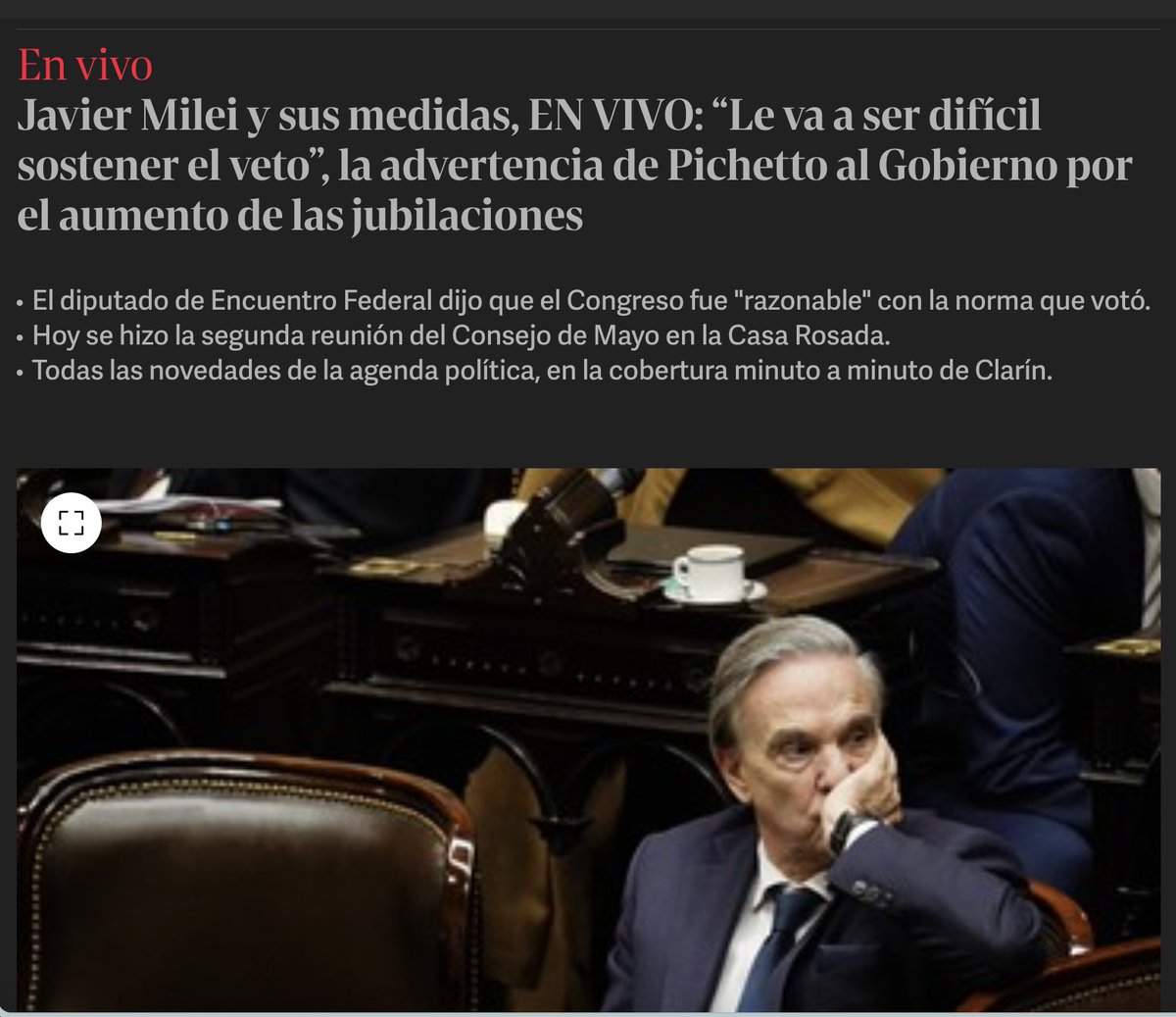 MiguelPichetto's tweet image. El Congreso ha sido razonable y responsable en su propuesta de aumento a jubilados, que vienen con una pérdida del poder adquisitivo muy significativa y han sido la victima principal del ajuste. Es una cuestión de sensibilidad a la que ningún argentino de bien puede estar ajeno.…