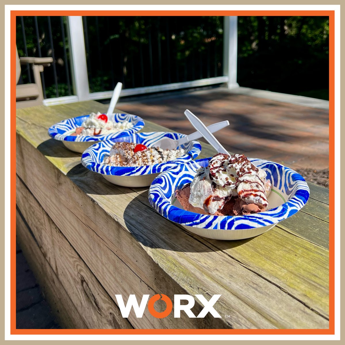 A Monday posting of scenes from a Friday WORX Ice Cream Social in honor of a Sunday National Ice Cream Day. Delicious, ahem, "team-building treats" from The Big Dipper by way of LaBonne's Market!