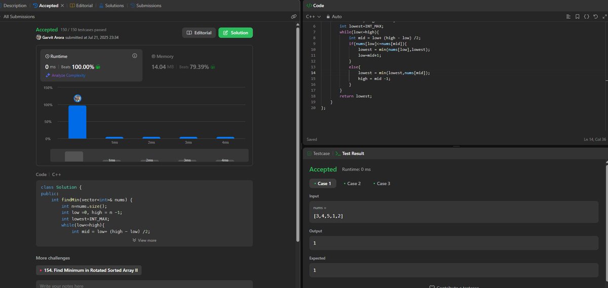 Q - Find Minimum in Rotated Sorted Array

Day - 16/100