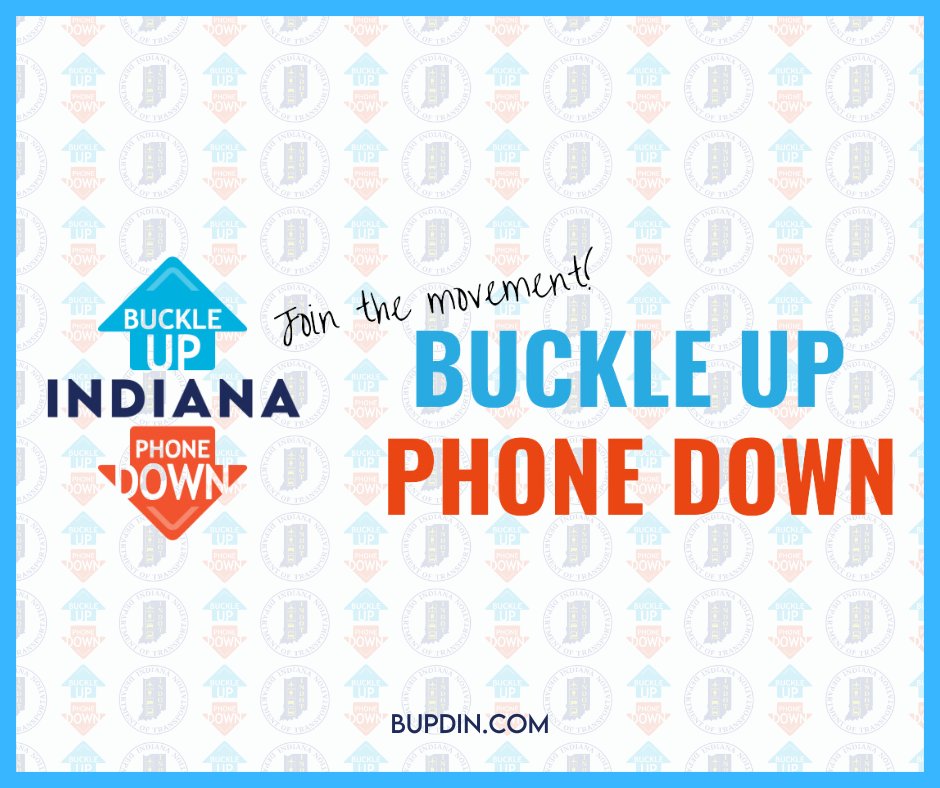 INDOTEast's tweet image. Buckling up and putting your phone down every time you hit the road can save your life.
Take the pledge: in.gov/indot/bupd/