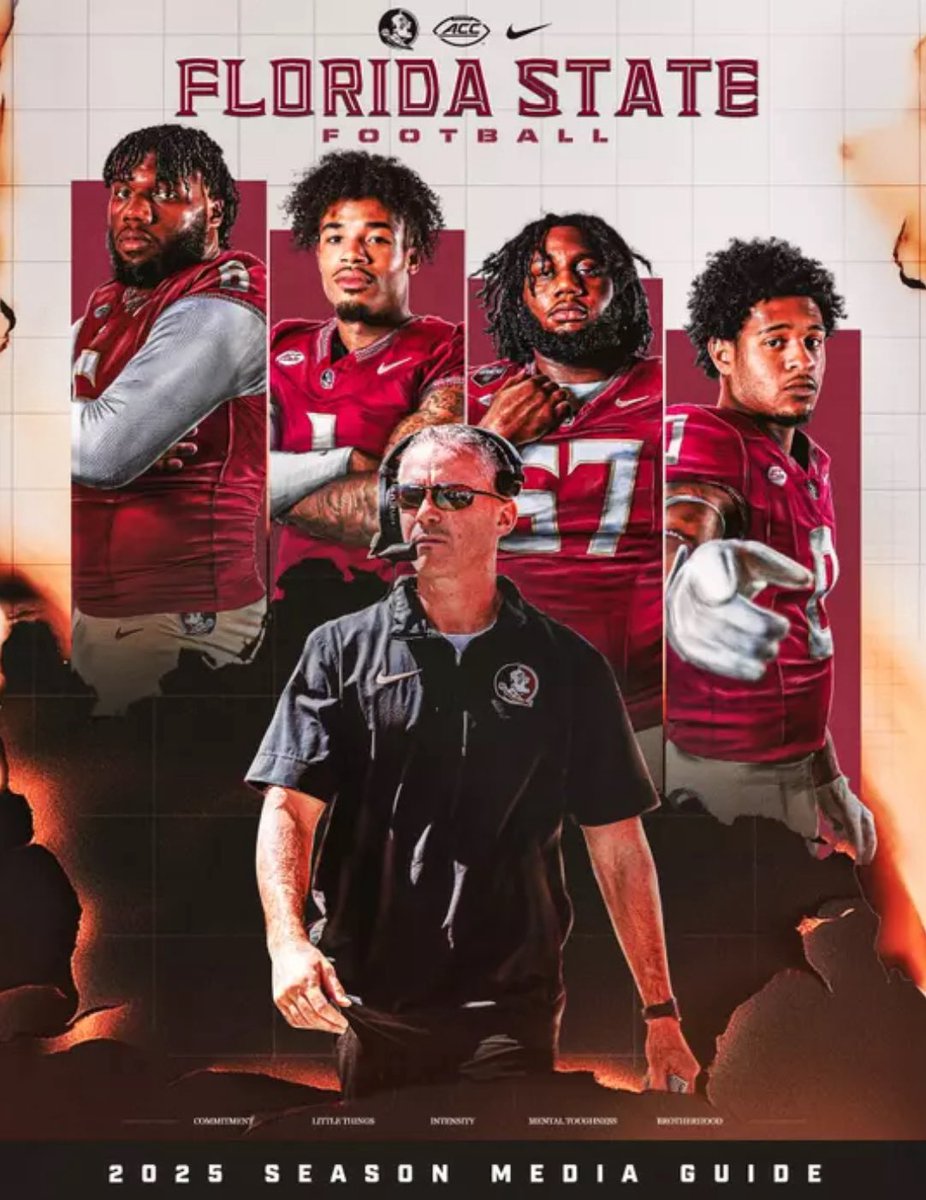 CNee247's tweet image. FSU releases their 2025 football media guide 247sports.com/college/florid…