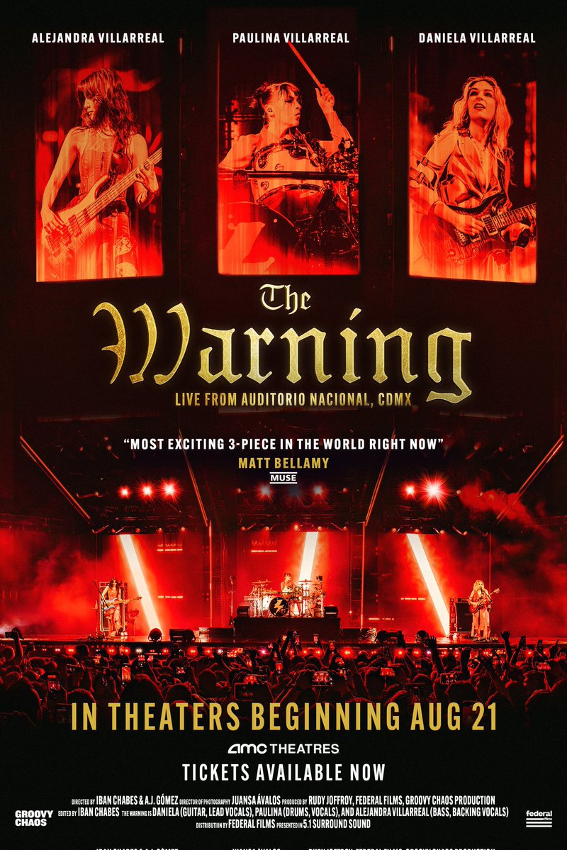 TheWarningArg's tweet image. 📸 Portada oficial de The Warning Live from Auditorio Nacional, CDMX.